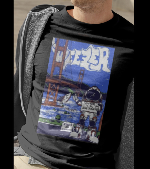 Weezer Voyage To The Blue Planet October 09 2024 San Francisco CA T-Shirt