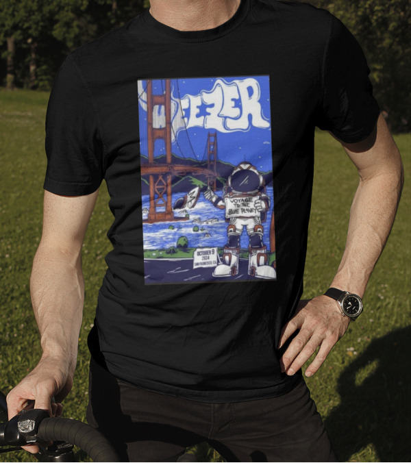 Weezer Voyage To The Blue Planet October 09 2024 San Francisco CA T-Shirt