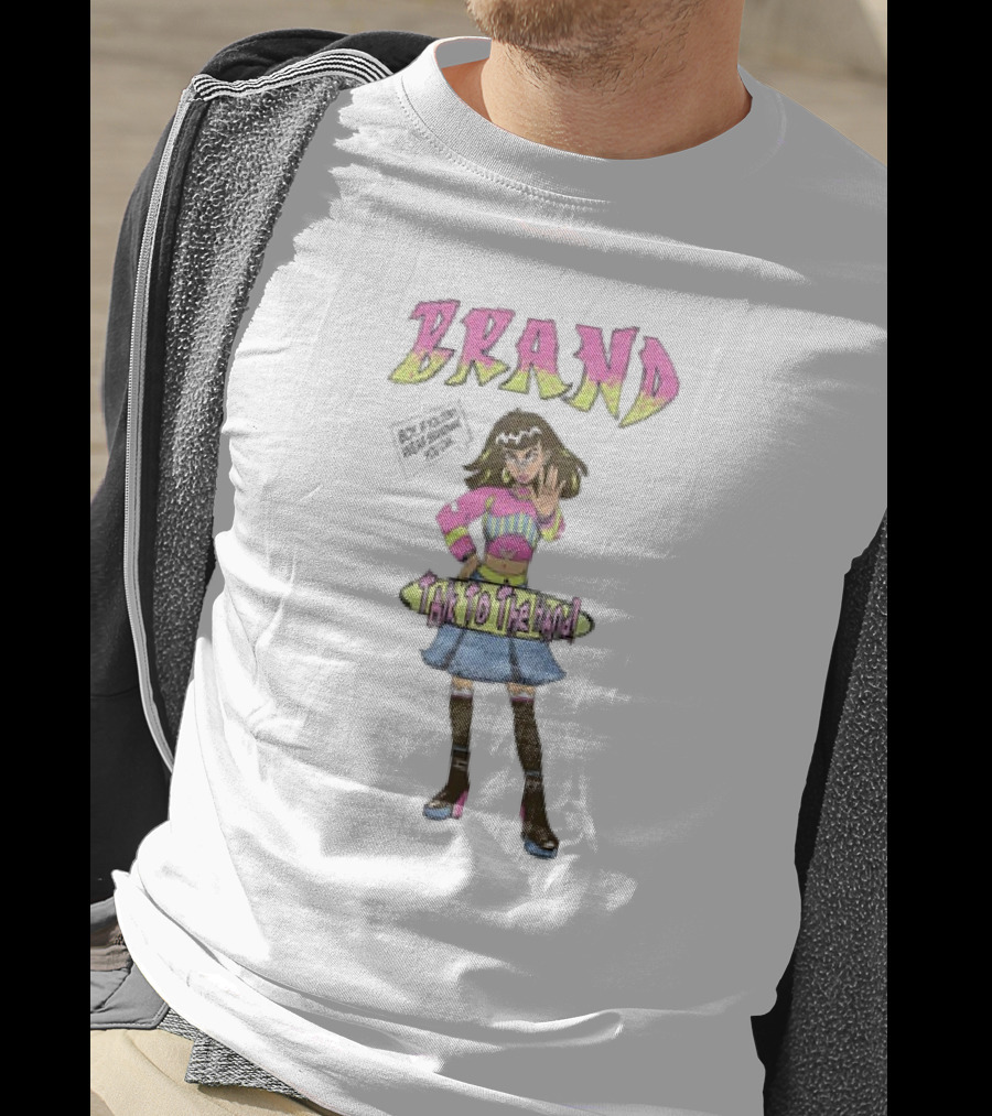 BRAND Skateboard Style Girl Talk To The Hand Retro Vibes T-Shirt