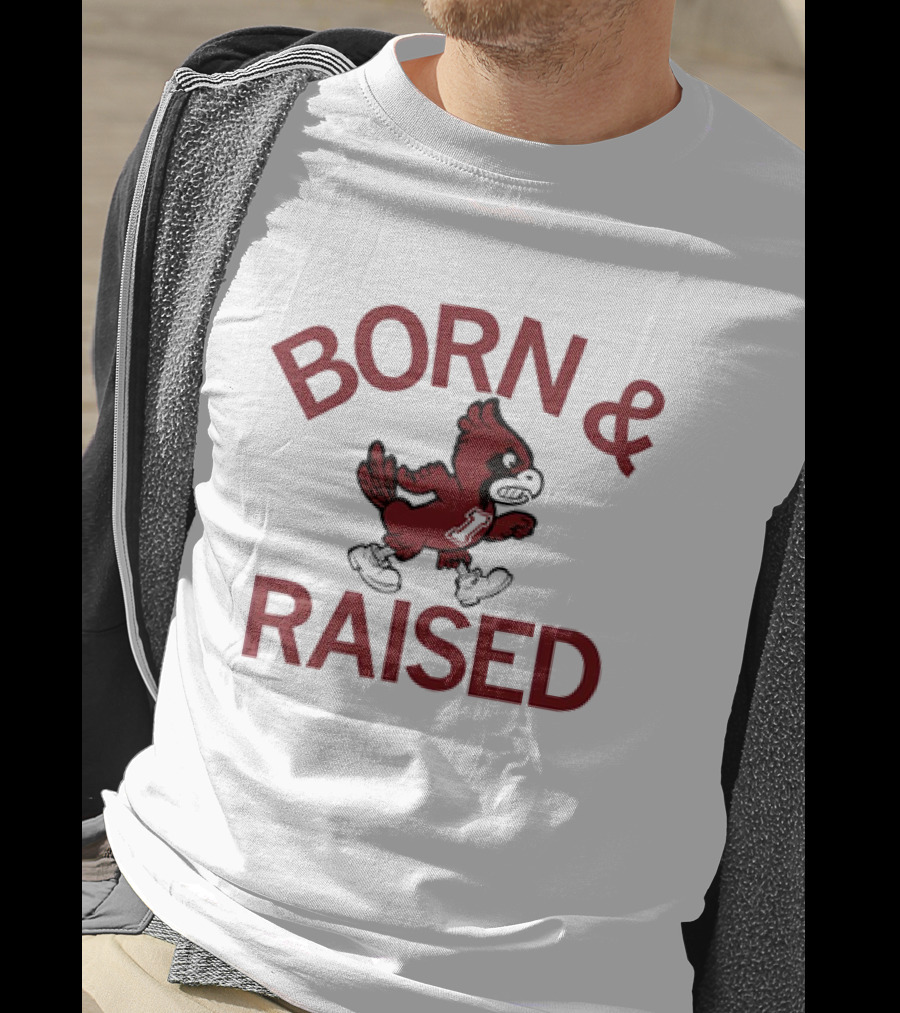 Born And Raised Iowa State Cyclones Vintage T-Shirt