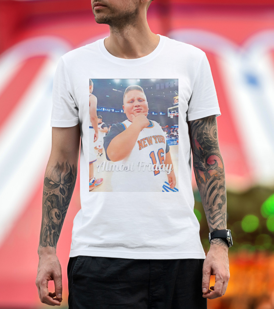 New York Knicks Almost Friday Rizzler 16 T-Shirt