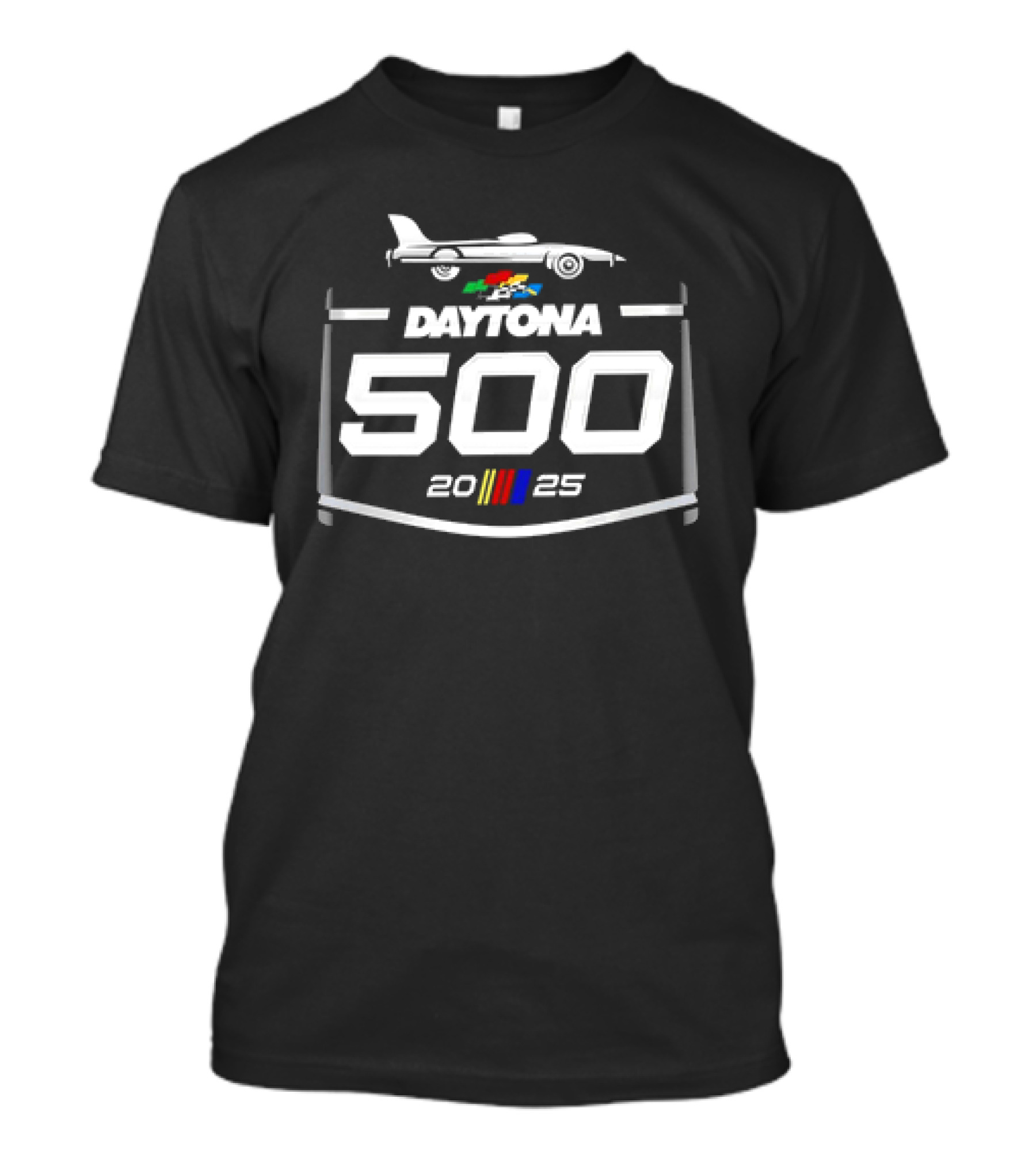 Daytona 500 2025 Race Car Emblem T-Shirt