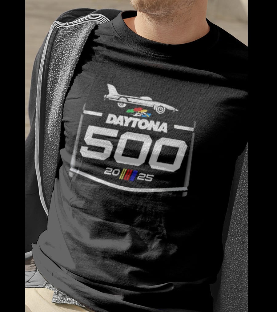 Daytona 500 2025 Race Car Emblem T-Shirt