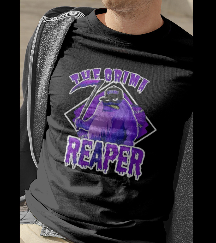 New York Mets The Grima Reaper Queens Baseball Character T-Shirt