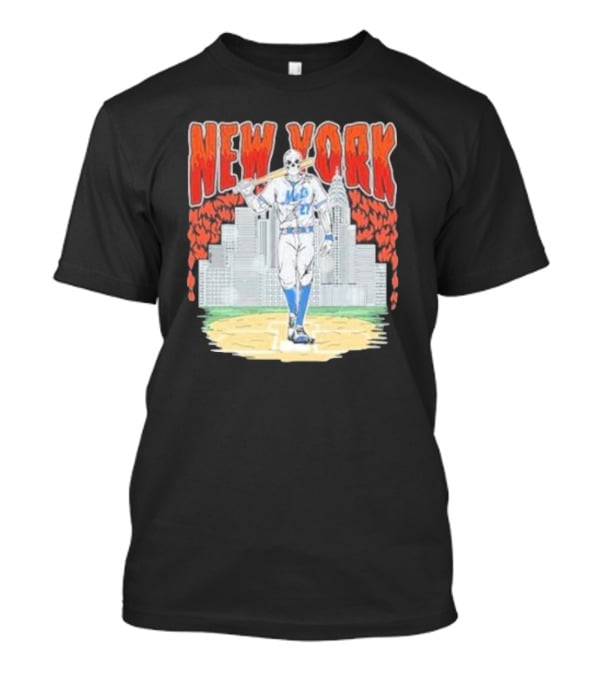 New York Mets Reed Garrett Skyline Baseball T-Shirt