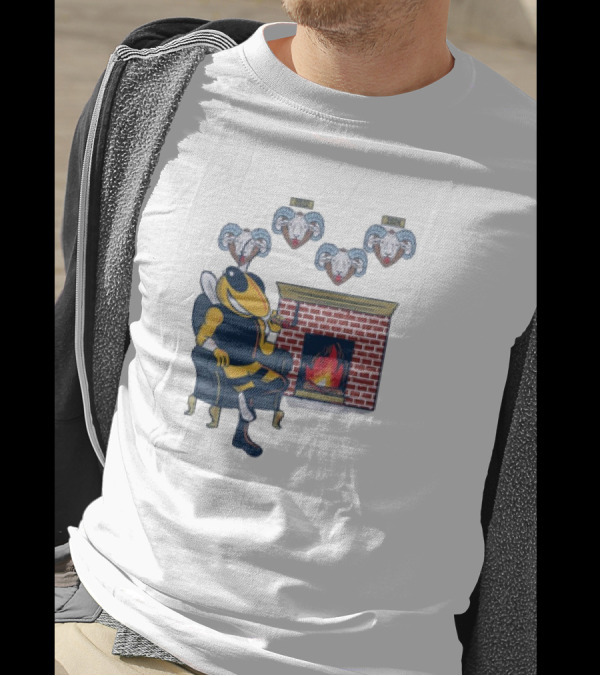 Mantel Georgia Tech Buzz Defeats UNC Tar Heels Four In-A-Row T-Shirt
