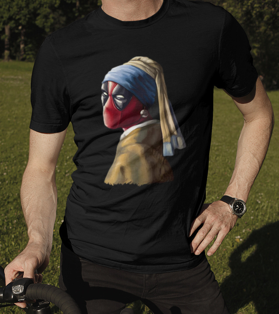 Deadpool With A Pearl Earring T-Shirt
