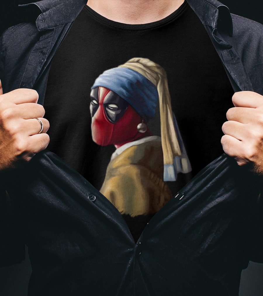 Deadpool With A Pearl Earring T-Shirt