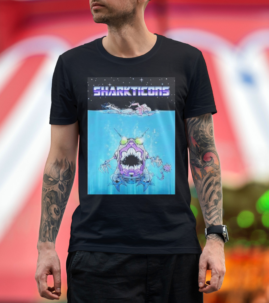 Sharkticons Underwater Robot Monsters T-Shirt