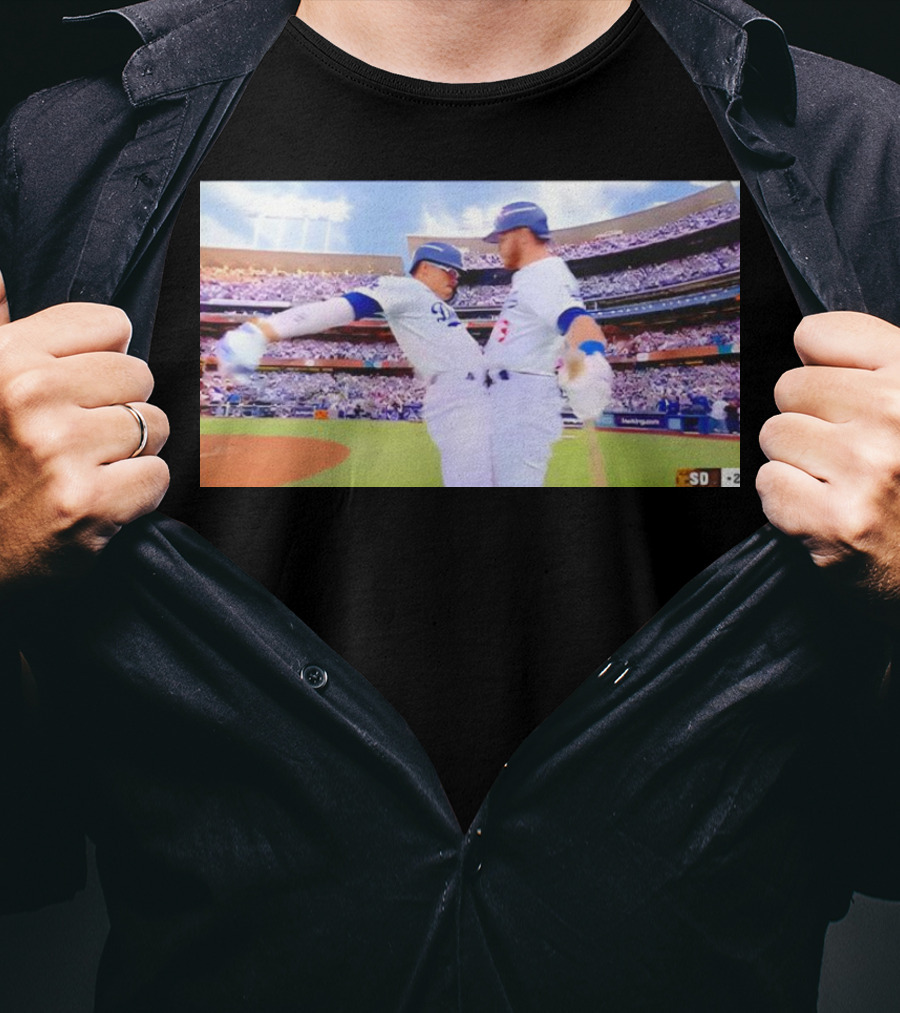 Kike Hernandez Gavin Lux Dodgers T-Shirt