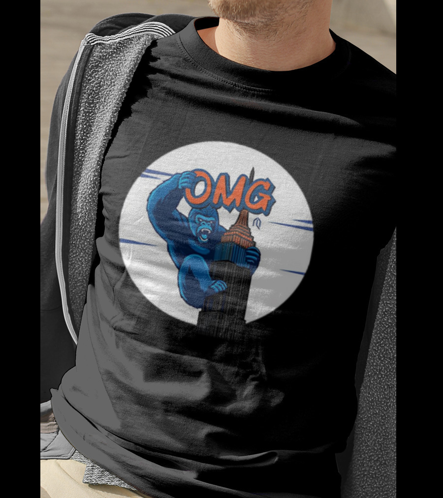 King Kong OMG Empire State Building New York Met T-Shirt