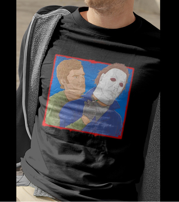 Dexter Morgan Versus Michael Myers Halloween Showdown T-Shirt