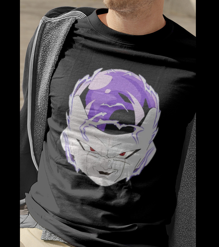 Frieza Dragon Ball Face With Purple Accents T-Shirt