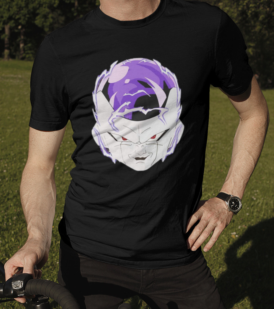 Frieza Dragon Ball Face With Purple Accents T-Shirt