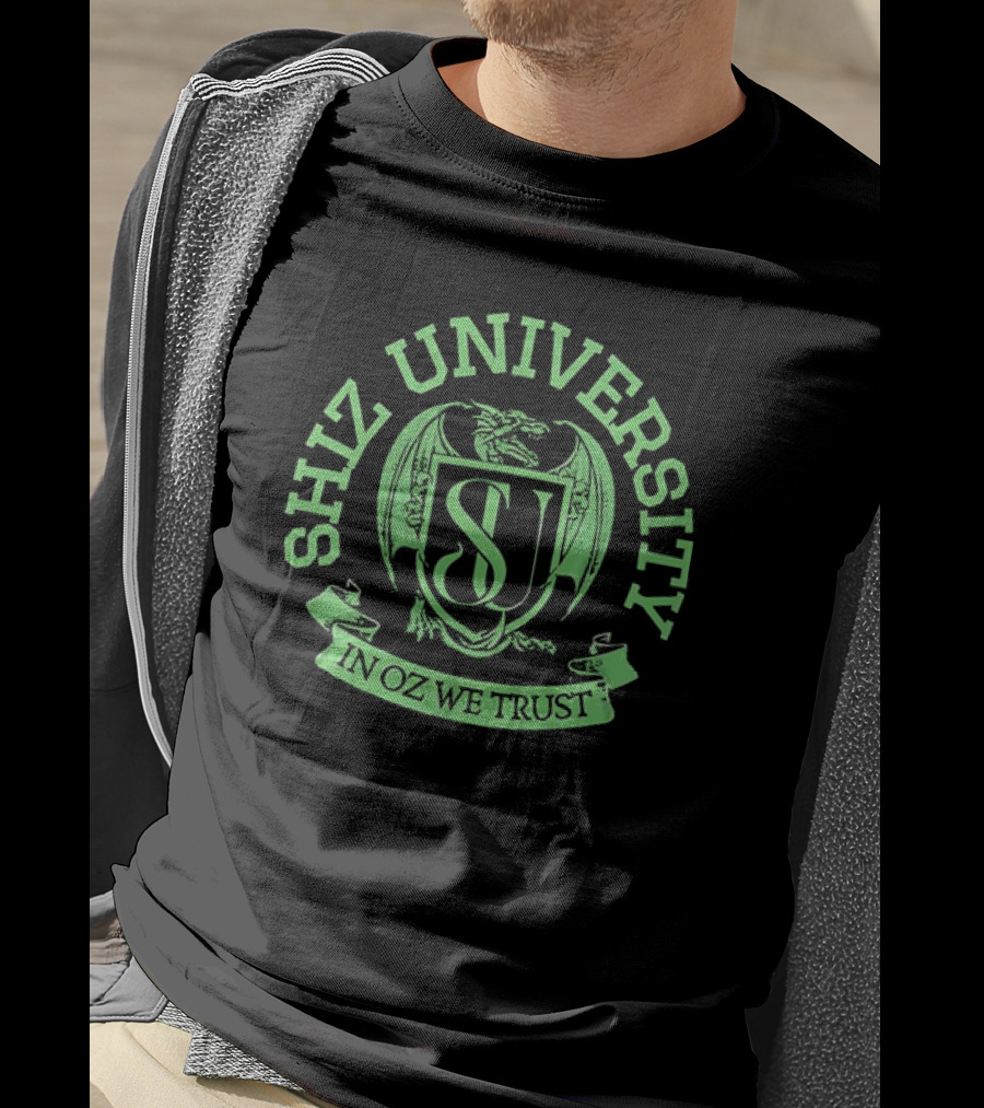 Shiz University In Oz We Trust Dragon Emblem T-Shirt