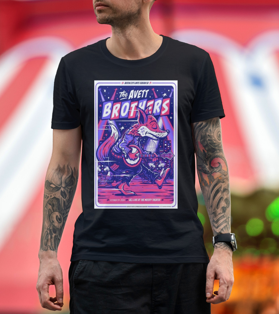 The Avett Brothers Austin City Limits 2024 Moody Theater October 13 T-Shirt