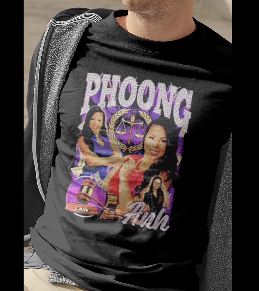 Bay Area Phoong Law Anh With Scales And Gavel T-Shirt