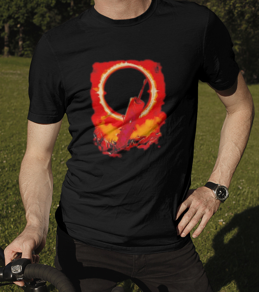 The Struggler Retro Eclipse Red Sword T-Shirt