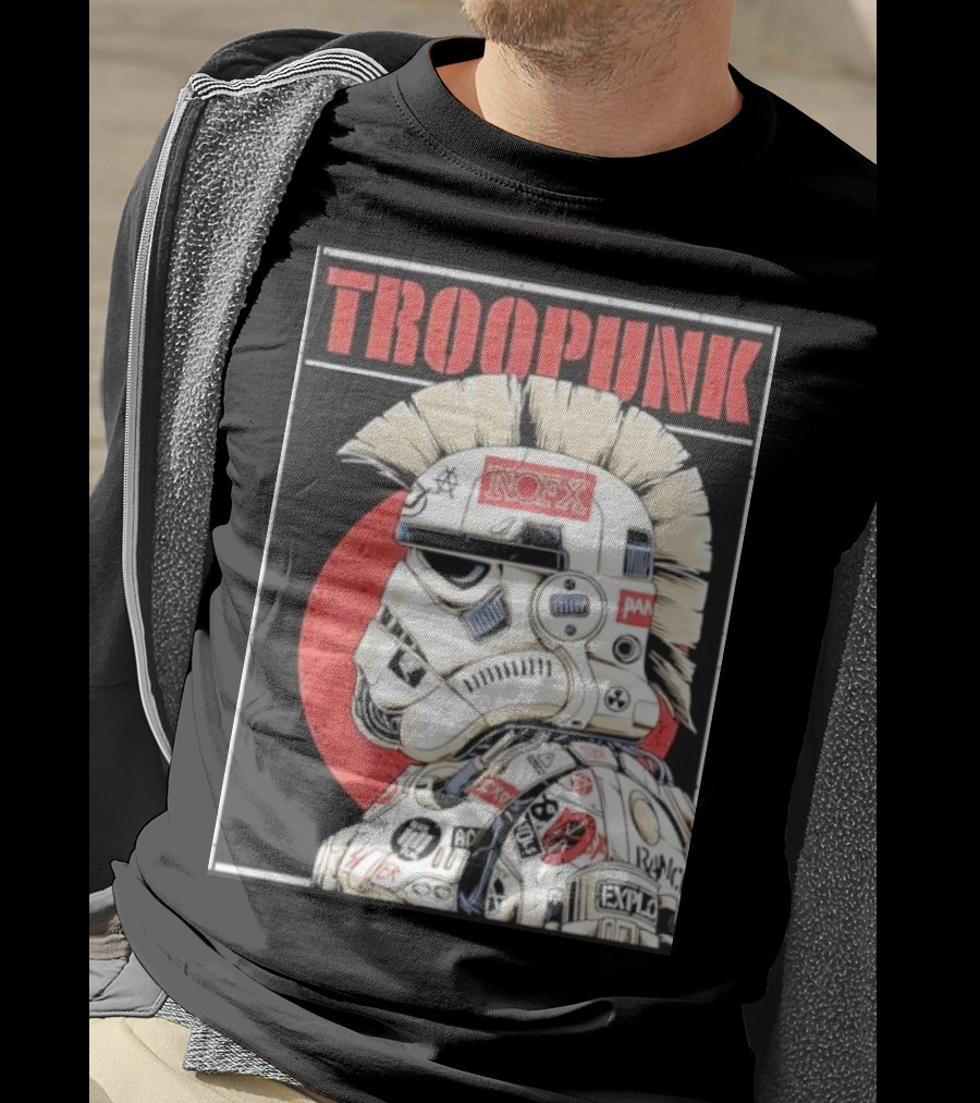 TROOPUNK NOFX Punk Rock Star Wars Stormtrooper T-Shirt