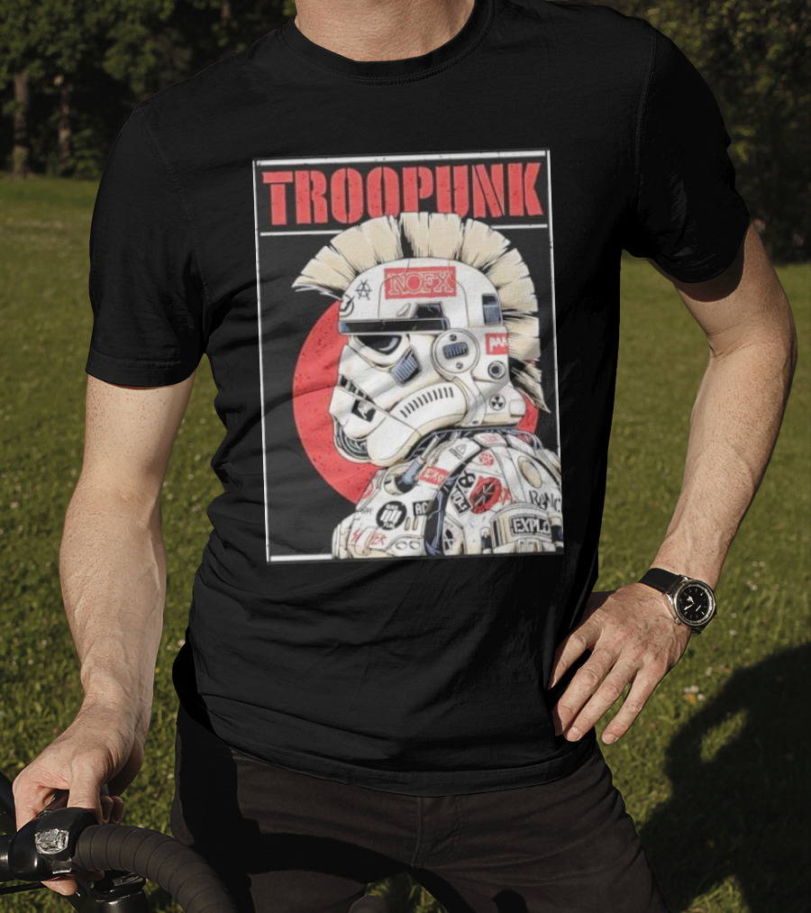 TROOPUNK NOFX Punk Rock Star Wars Stormtrooper T-Shirt