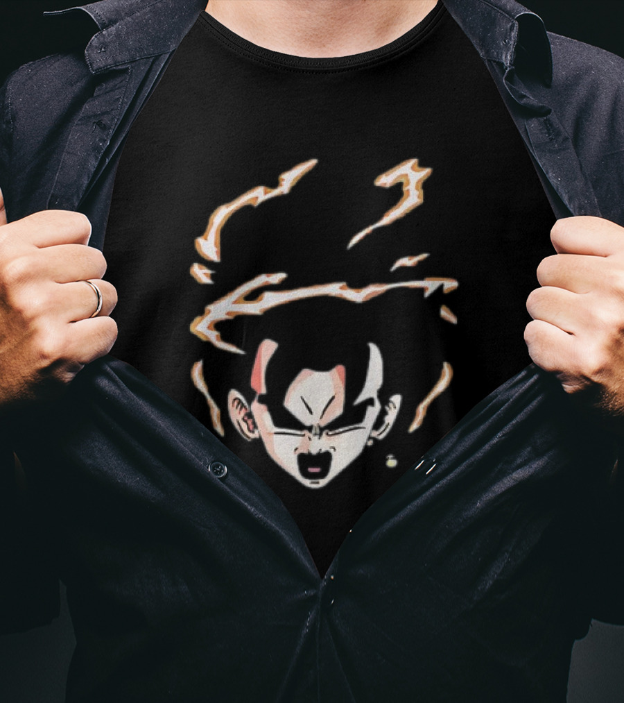 Vegito Dragon Ball Super Saiyan Fusion Face Anime T-Shirt