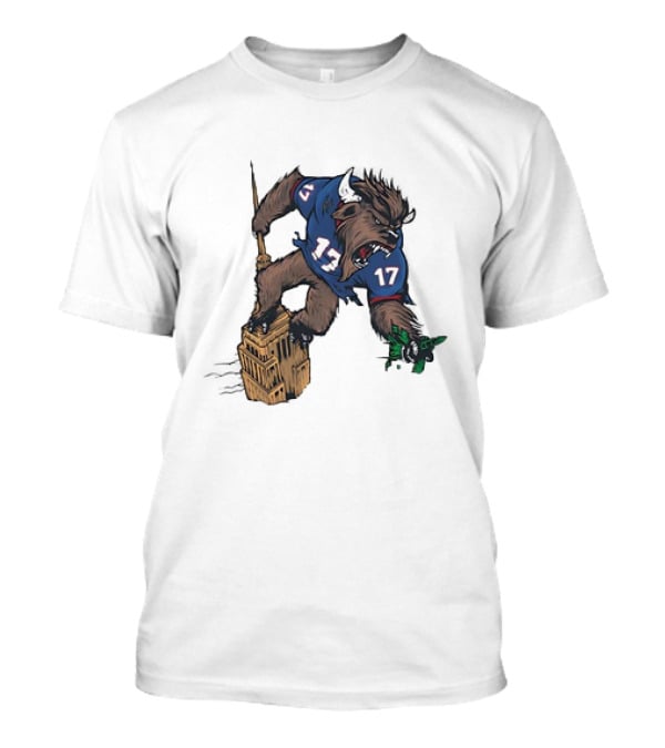 Buffalo Bills Josh Allen King Kong Shirt 17 Tower Monster T-Shirt