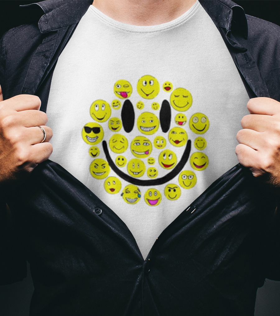 Smiles Icons Faces Collection T-Shirt