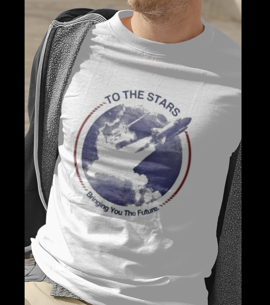 To The Stars Bringing You The Future Rocket Launch T-Shirt