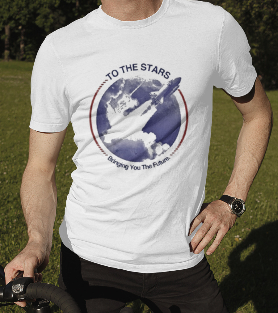 To The Stars Bringing You The Future Rocket Launch T-Shirt