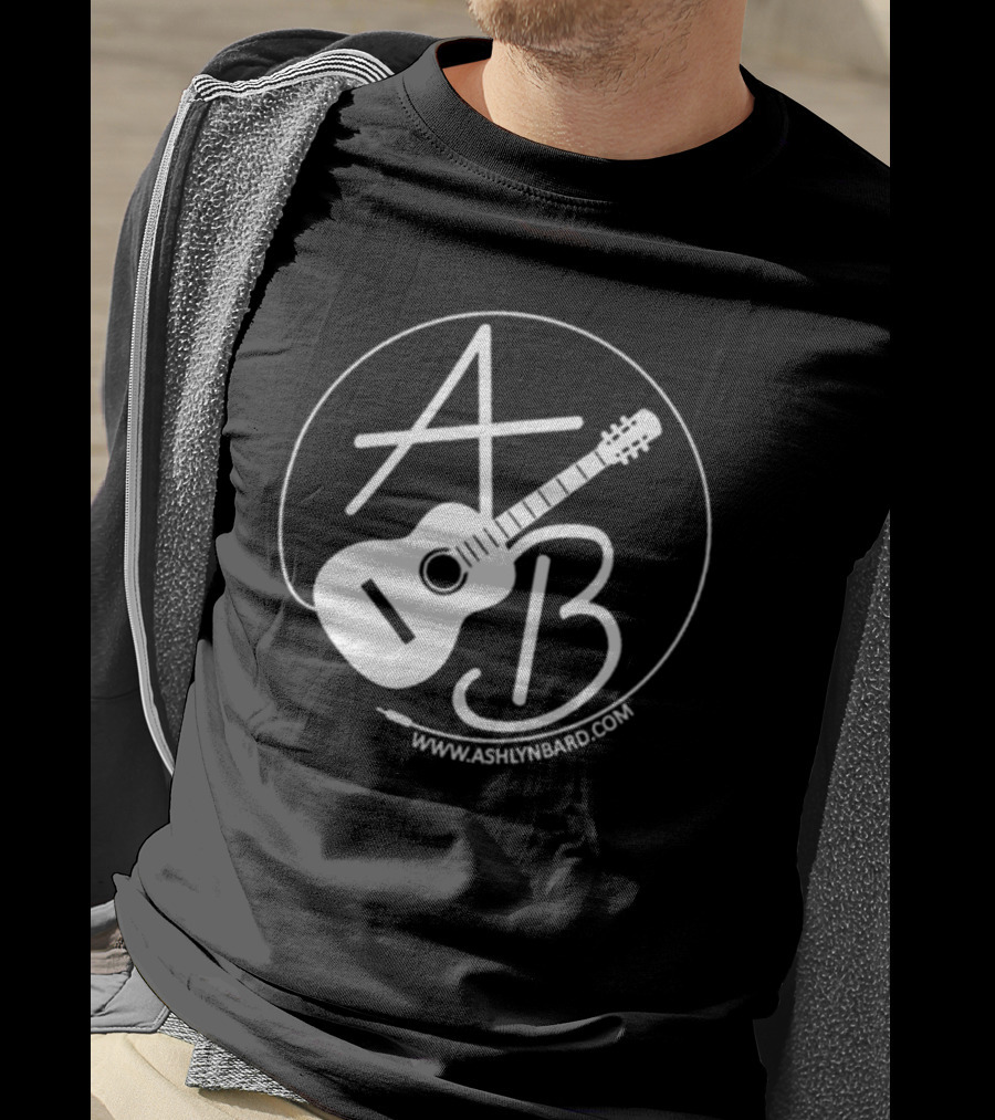 Ashlyn Bard AB Guitar Logo Www.ashlynbard.com T-Shirt