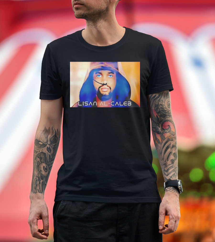 Lisan Al Caleb Blue Hooded T-Shirt