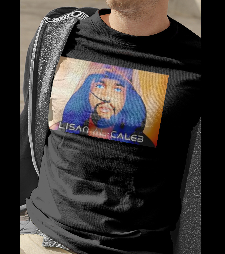 Lisan Al Caleb Blue Hooded T-Shirt