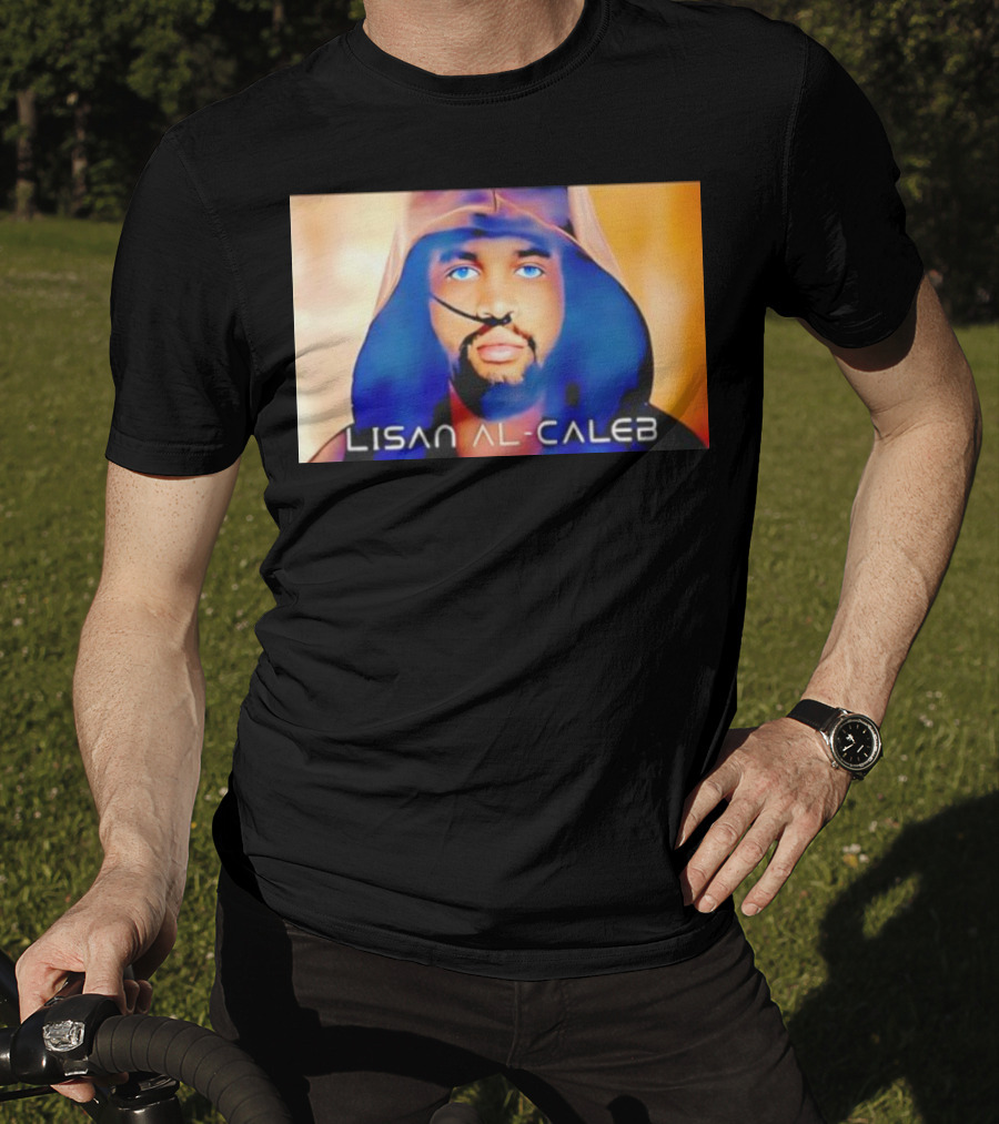 Lisan Al Caleb Blue Hooded T-Shirt