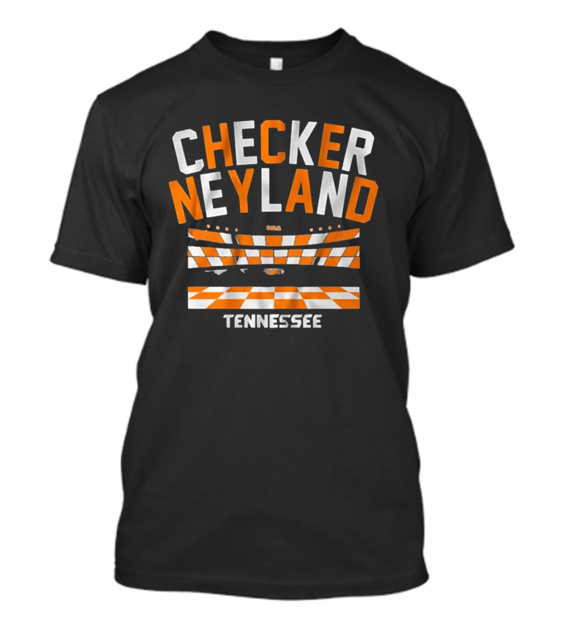 Tennessee Checker Neyland Stadium Football T-Shirt