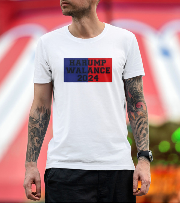 Premium T-Shirt: Harump Walance 2024 Harris Trump Walz Vance Funny 2024 Political Humor T-Shirt Harump Walance 2024 Harris Trump Walz Vance Funny 2024 Political Humor T-Shirt