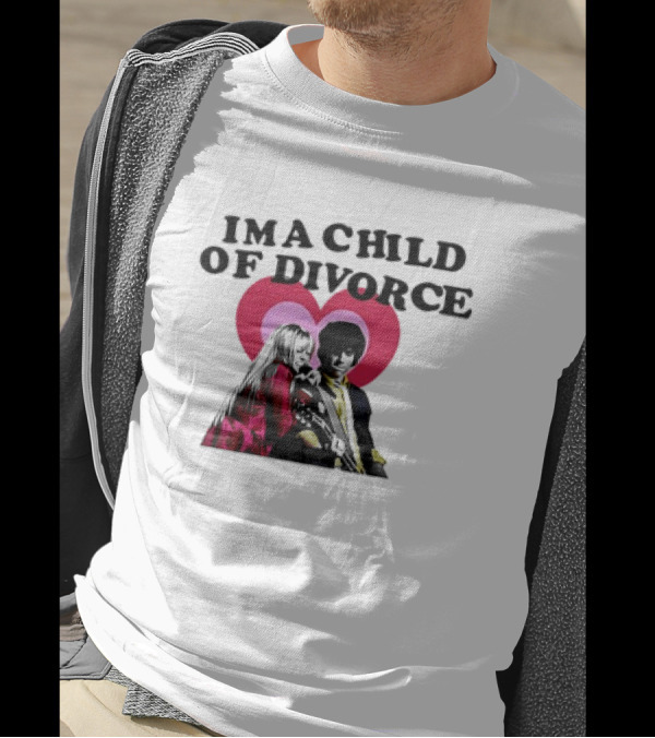 Nick Jonas Miley Cyrus I'm A Child Of Divorce Love Hearts T-Shirt