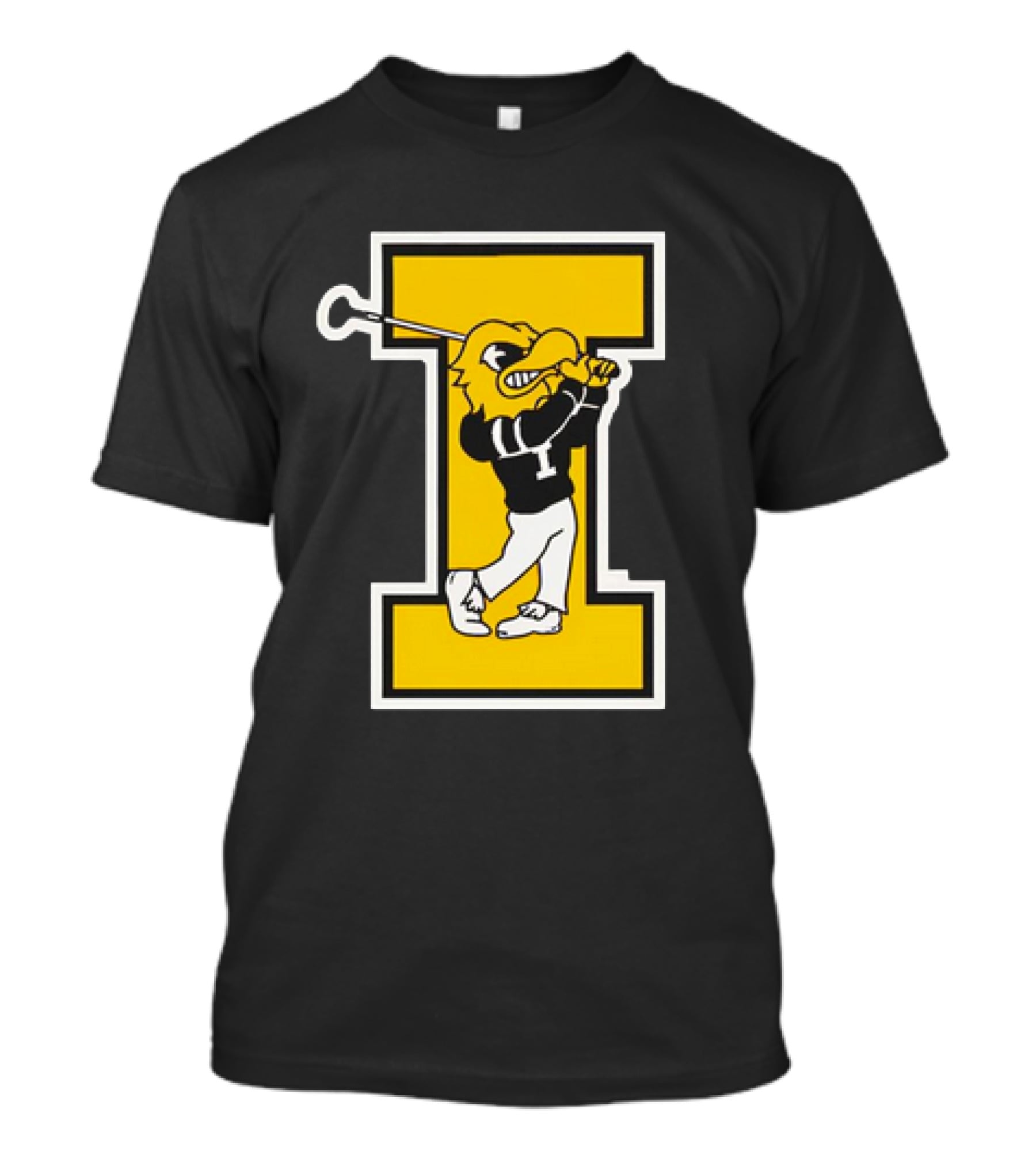 Iowa Hawkeyes Golf Vintage Logo Swinging Herky T-Shirt