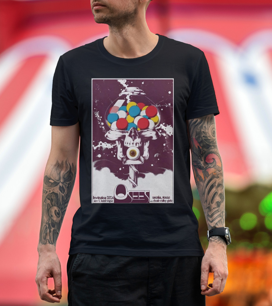 Osees Levitation 2024 Las Vegas Austin Texas Nov 1 with Death Valley Girls Tour T-Shirt