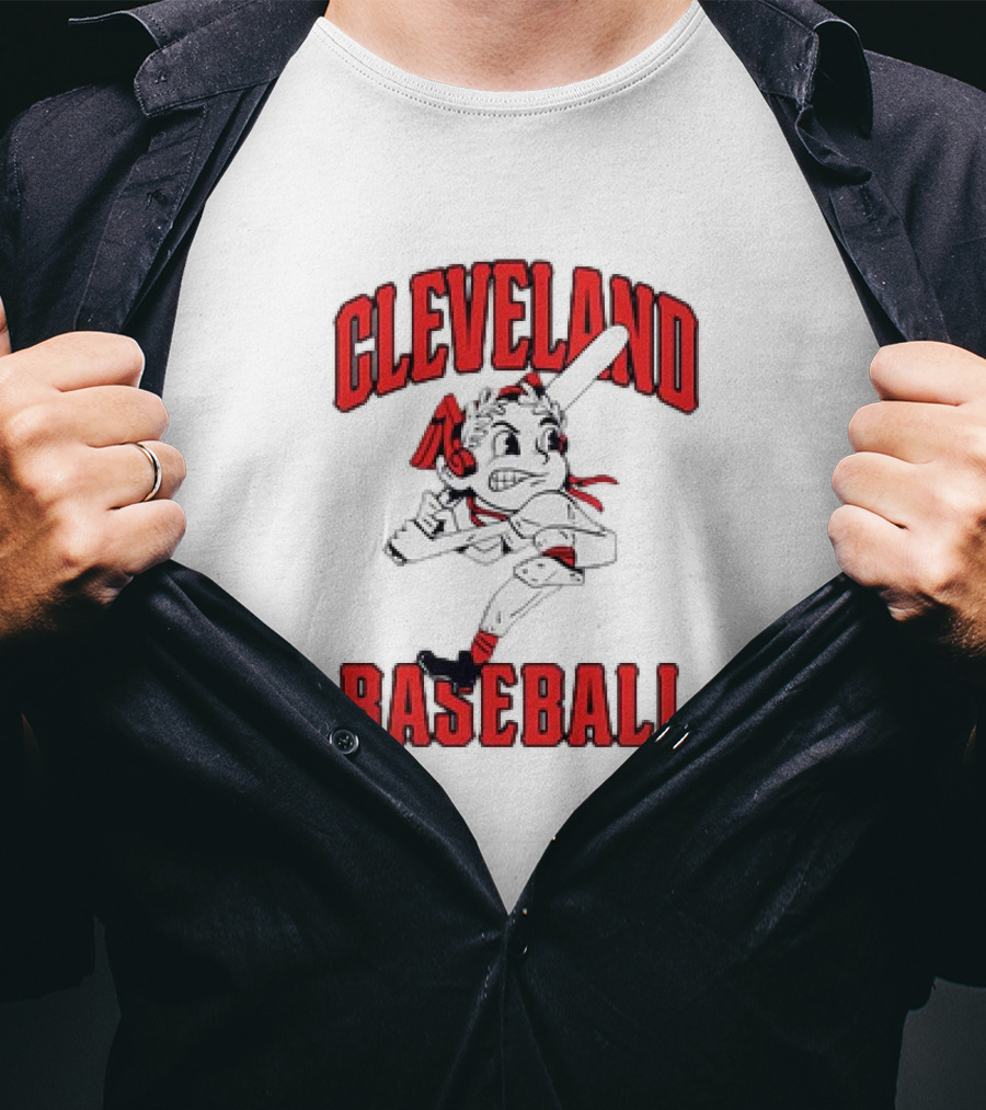 Cleveland Baseball Vintage Mascot Character T-Shirt