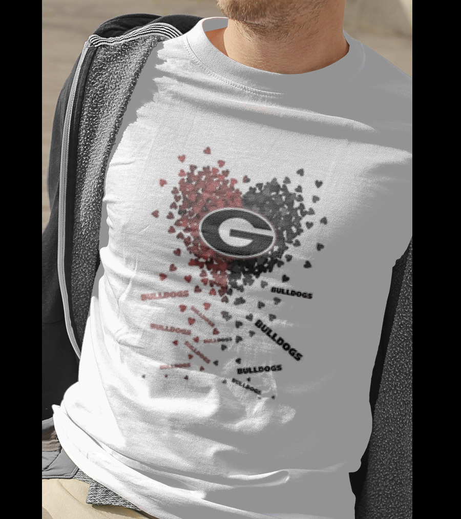 Georgia Bulldogs Heart G Logo Passion T-Shirt