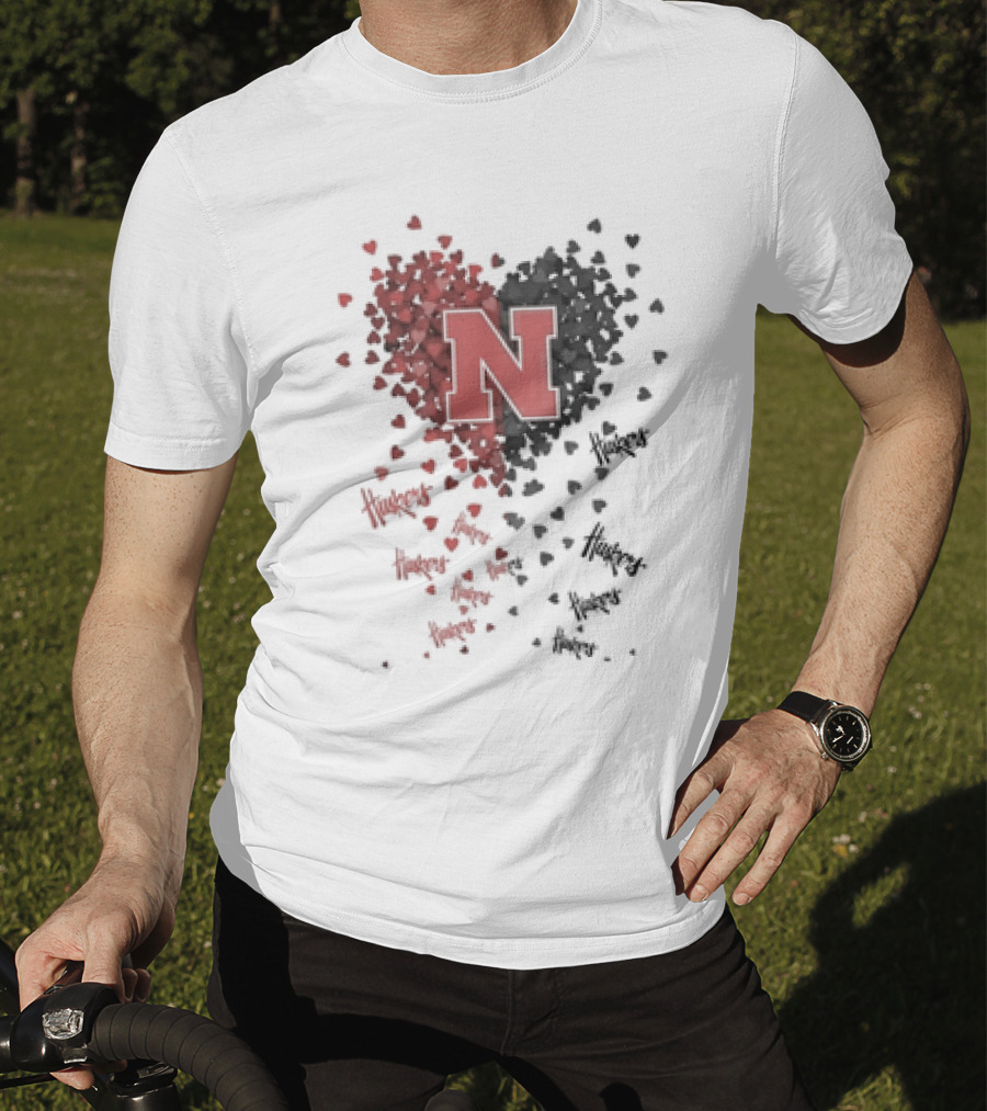 Nebraska Cornhuskers Passionate Heart N Huskers T-Shirt