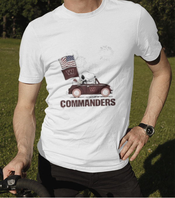 Snoopy Woodstock Commanders 4th Of July T-Shirt