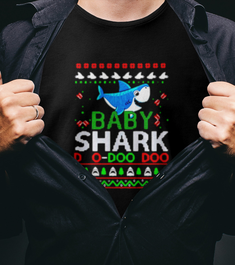 Baby Shark Doo Doo Doo Christmas Ugly T-Shirt