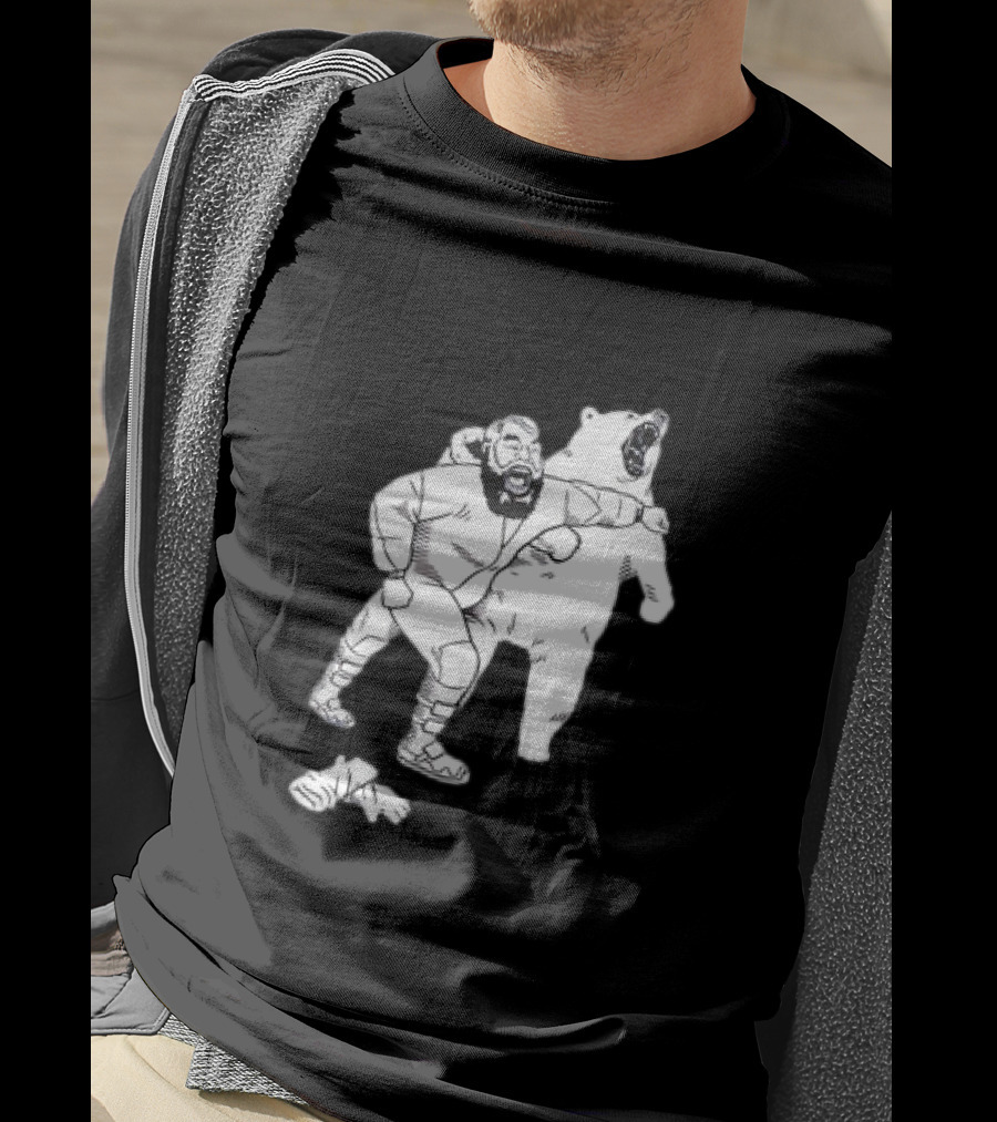 Brian The Bear Wrestling Match Showdown T-Shirt