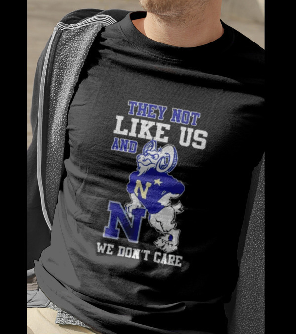 Navy Midshipmen They Not Like Us Goat We Don’t Care T-Shirt