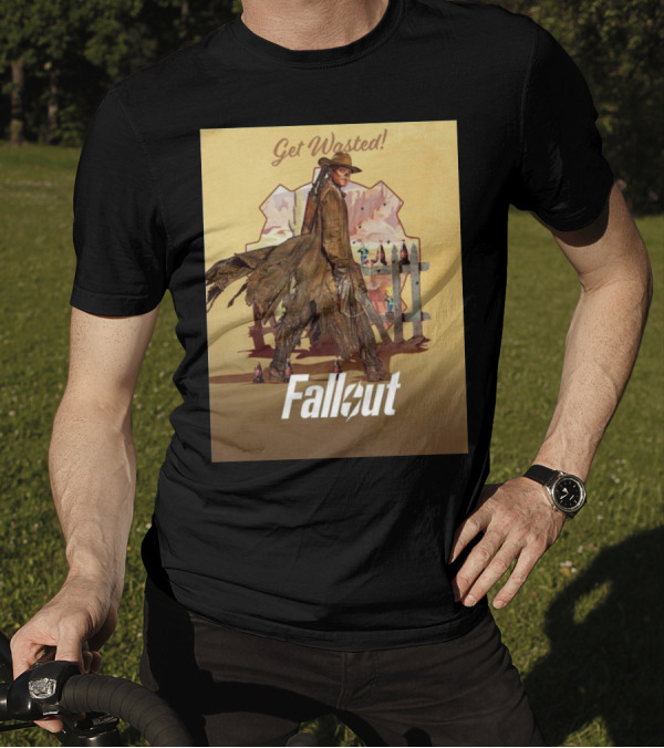 Get Wasted Fallout Series Western Theme Premieres April 12 On Prime Video T-Shirt