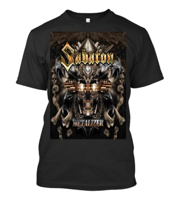 Sabaton Metalizer Third Album Skull And Bones T-Shirt