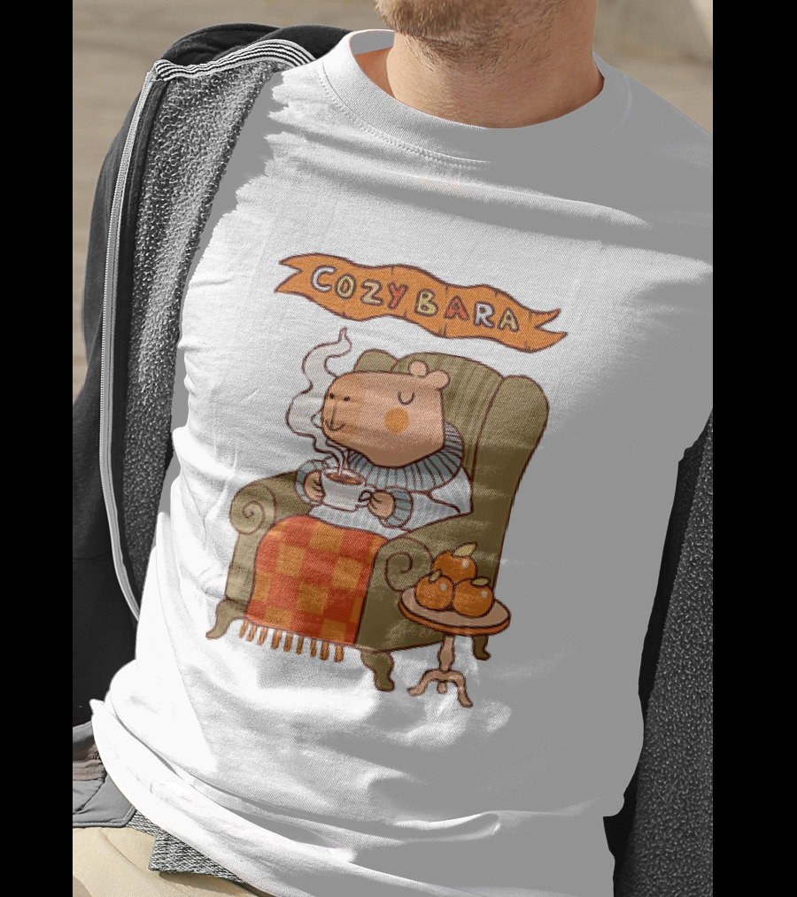 Cozybara Capybara Meme Cute T-Shirt