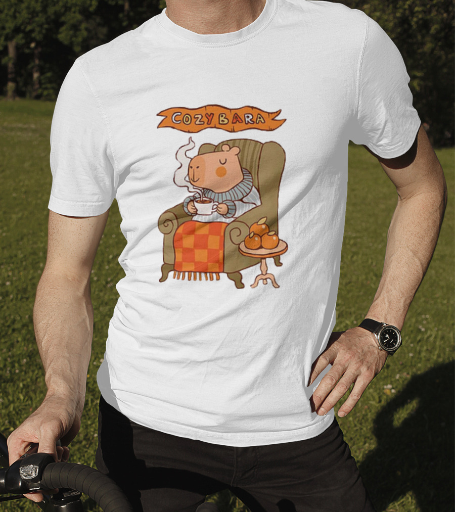 Cozybara Capybara Meme Cute T-Shirt