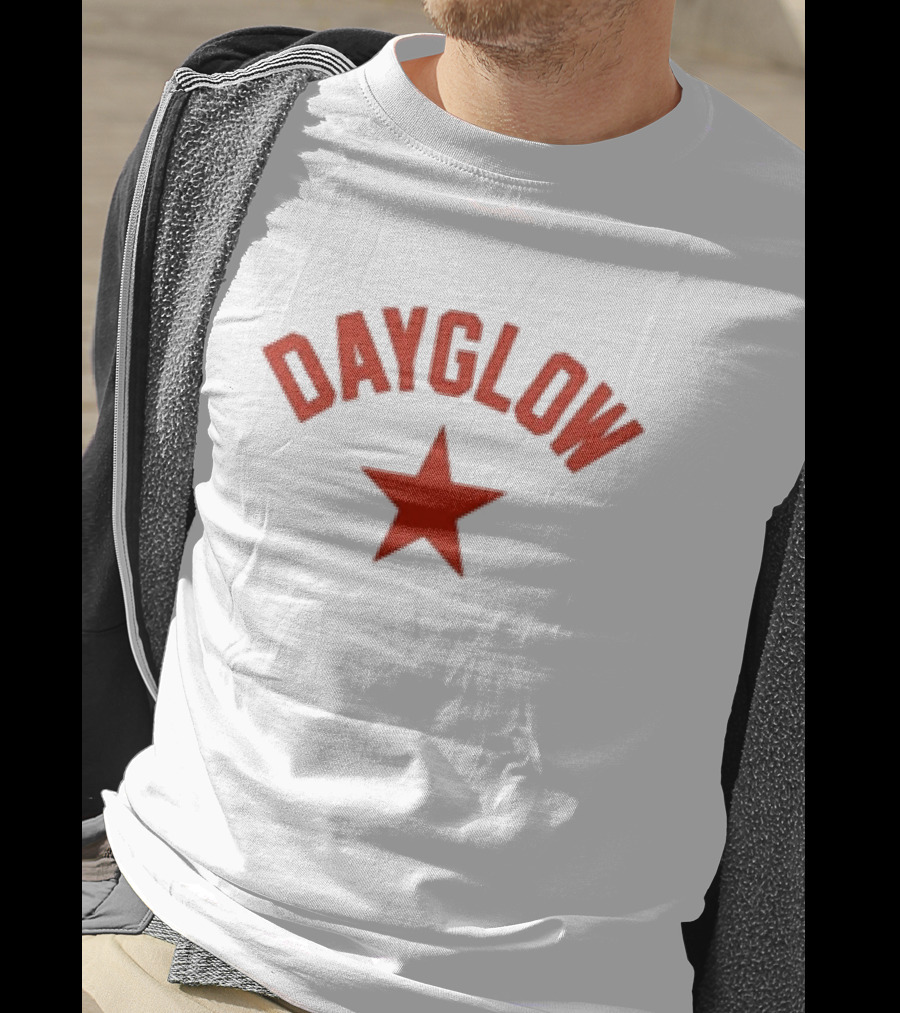 Dayglow Red Star White T-Shirt